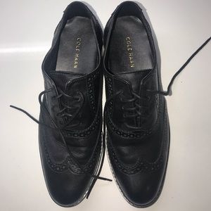 Cole Haan Leather Tie-up Loafers
